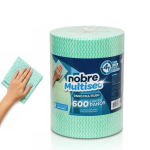 Pano multiuso Slim (rolo c/28cm x 240m picotado aprox. 40cm) verde - Nobre
