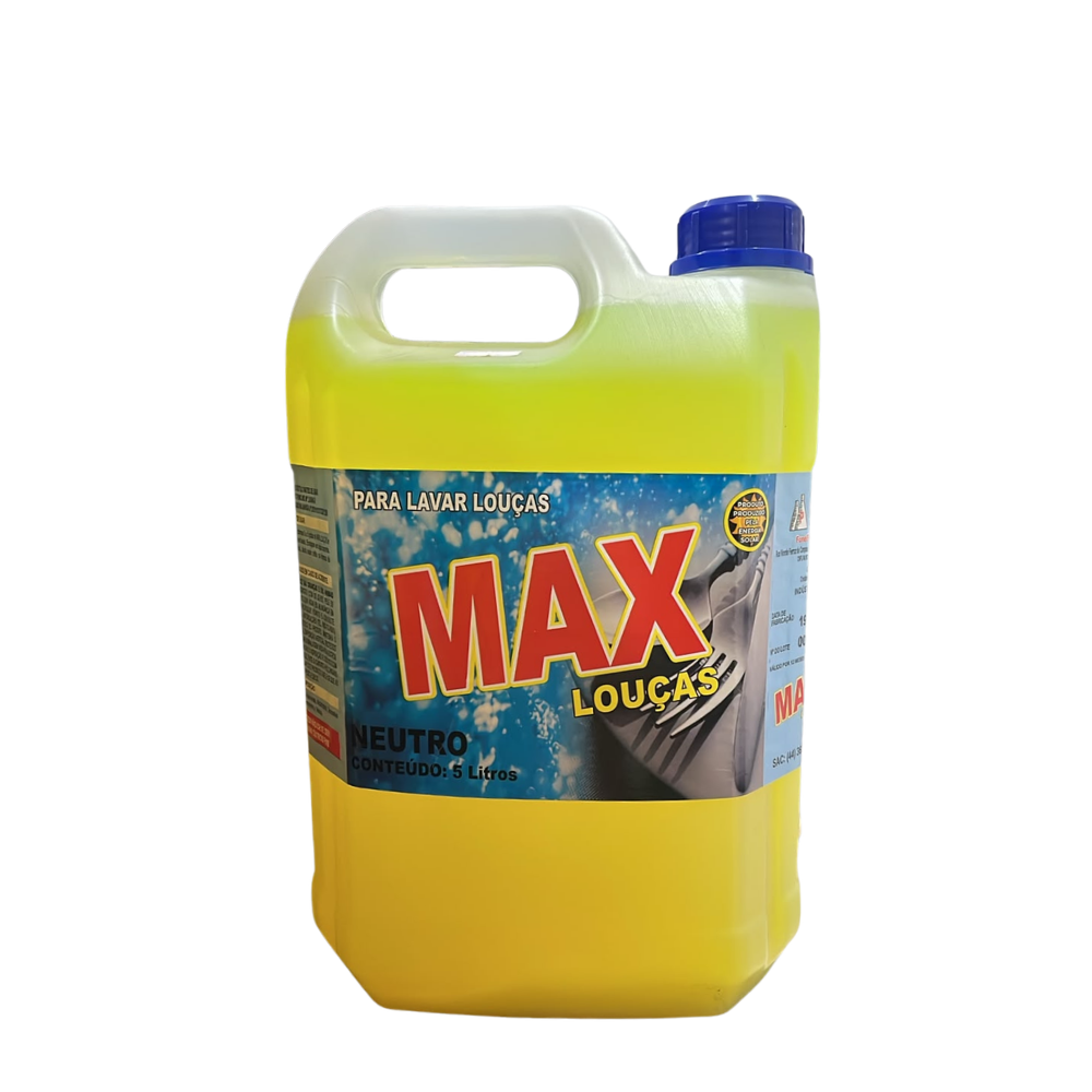 1782236196810-n7if1xdo8hk.png DETERGENTE NEUTRO MAX LOUÇA 5 L - Imagem 1