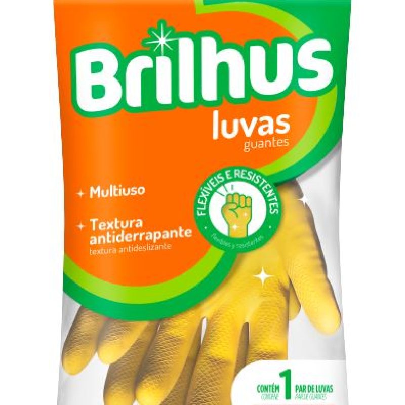 LUVA BRILHUS M USO G LATEX BT2060