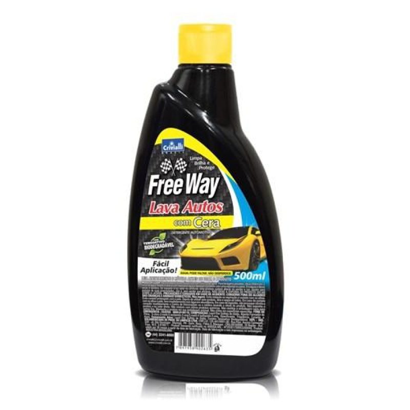 LAVA AUTOS FREE WAY COM CERA 500 ML